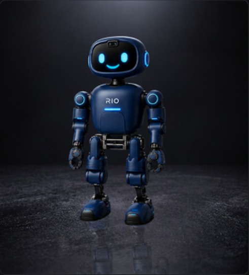 RIO robot in a front-lit studio pose